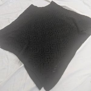Black knit shrug O/S Just be